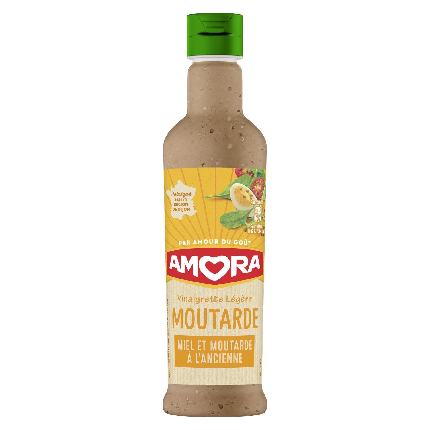 Vinaigrette Légère Moutarde AMORA La bouteille de 380ml