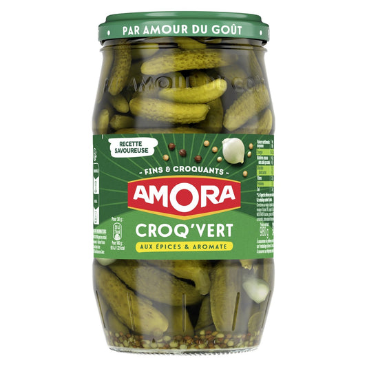 Cornichons Fins AMORA Le bocal de 540g