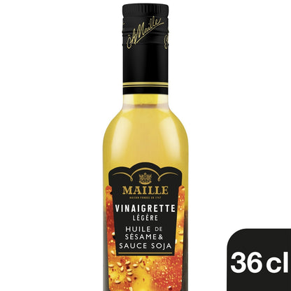[ANTI-GASPILLAGE] Vinaigrette Légère Huile de Sésame & Sauce Soja Graines de Sésame Torréfiées MAILLE - Date de durabilité minimale : 24/05/2025