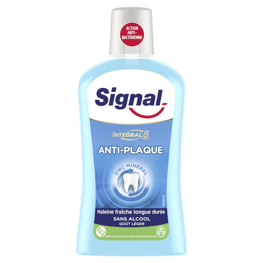 Bain de Bouche Integral 8 Anti-Plaque SIGNAL le flacon de 500mL