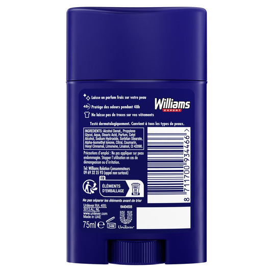 Ice Blue Williams Men's Anti-White Marks Deodorant Stick