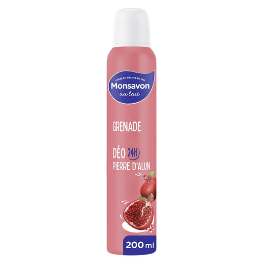 Déodorant Femme Grenade MONSAVON le spray de 200ml
