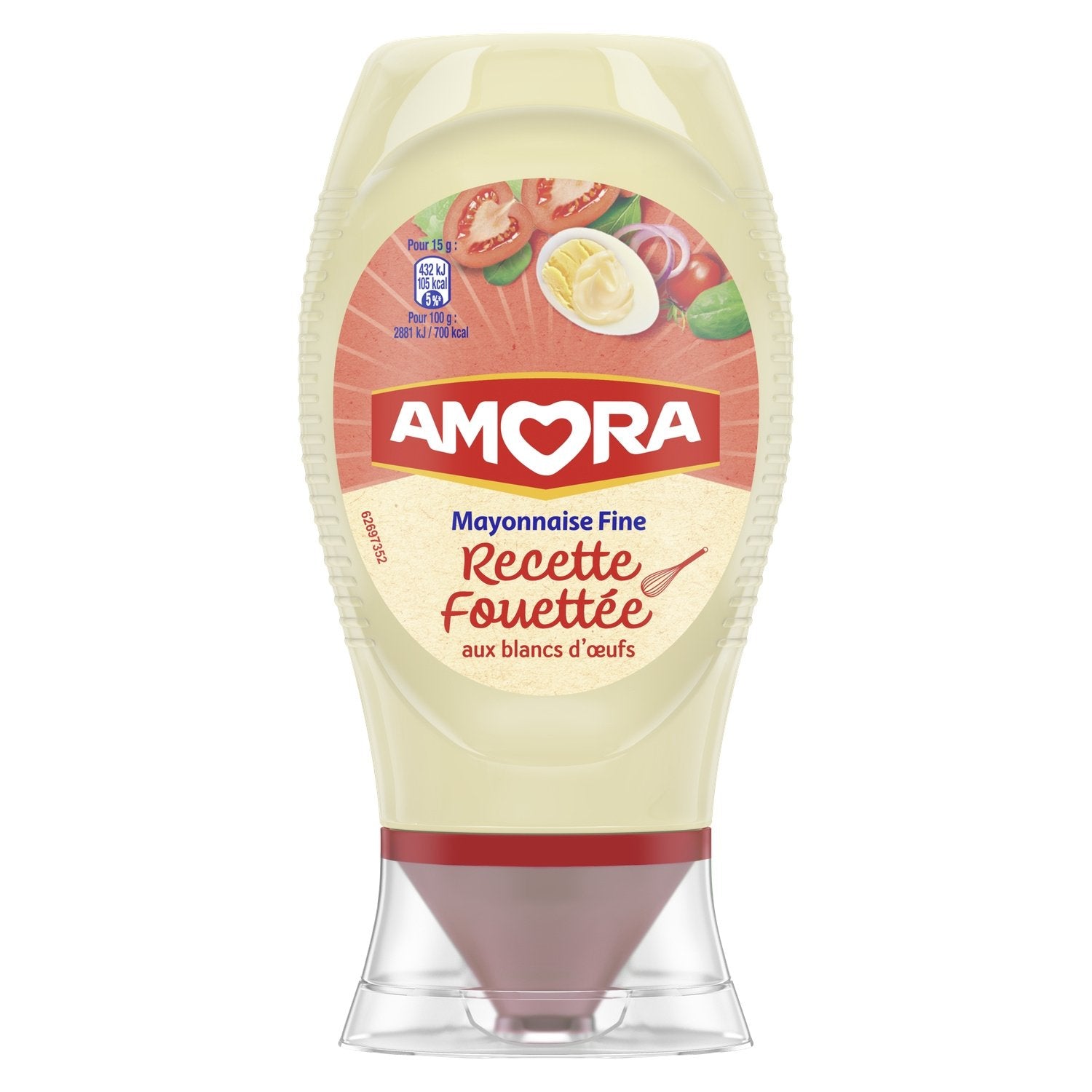Mayonnaise Recette Fouettée AMORA Le pot de 230g