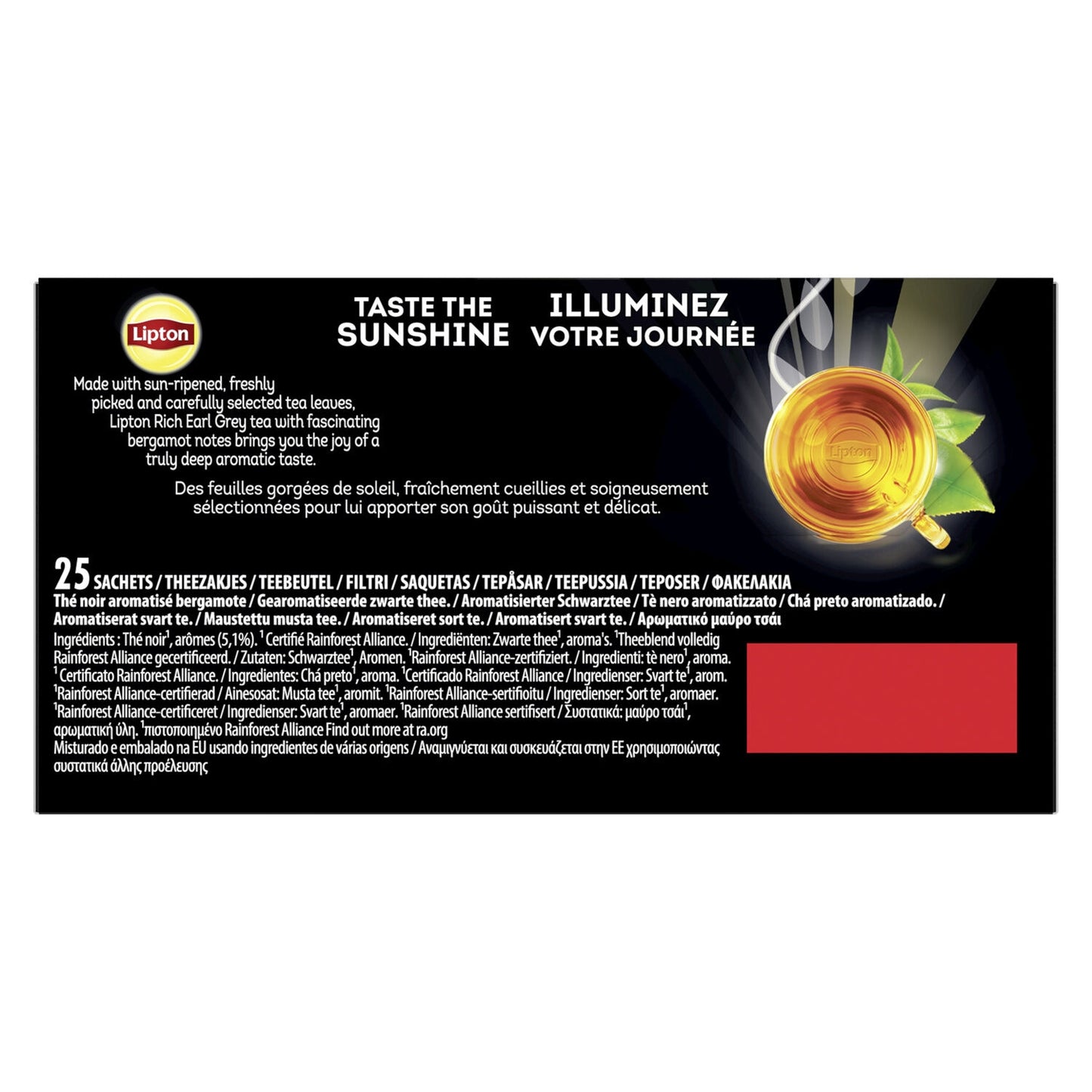 Thé Noir Earl Grey LIPTON