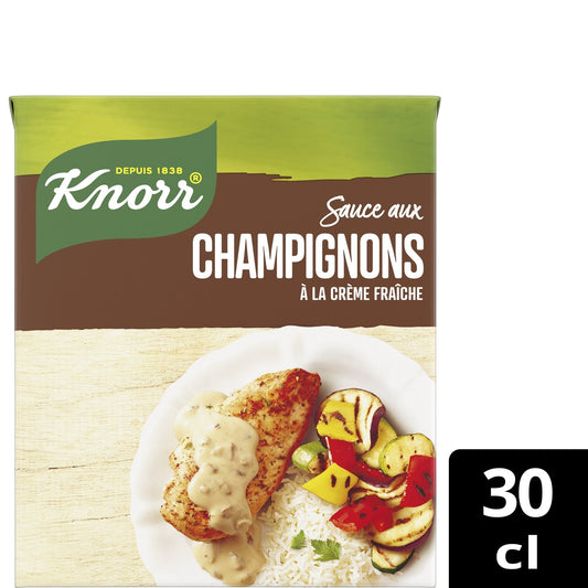 Sauce Champignons et Crème Fraîche KNORR la brique de 30 cl