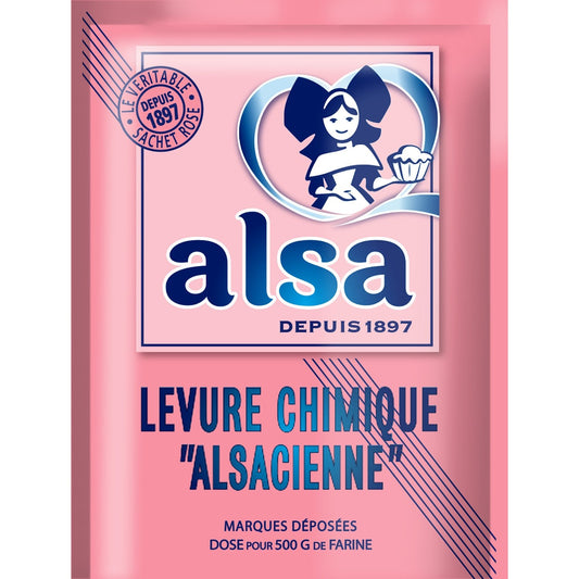 Levure Chimique Alsacienne ALSA les 8 sachets - 88g