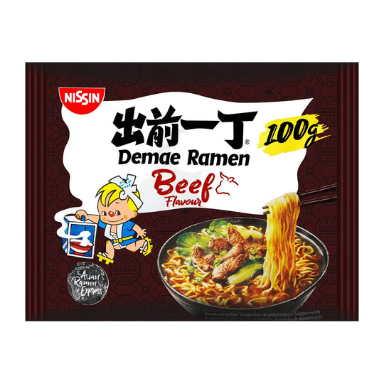 Demae Ramen Beef NISSIN le paquet de 100g