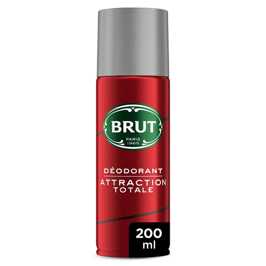 Déodorant Spray Homme Antibactérien Attraction Totale BRUT le flacon de 200mL