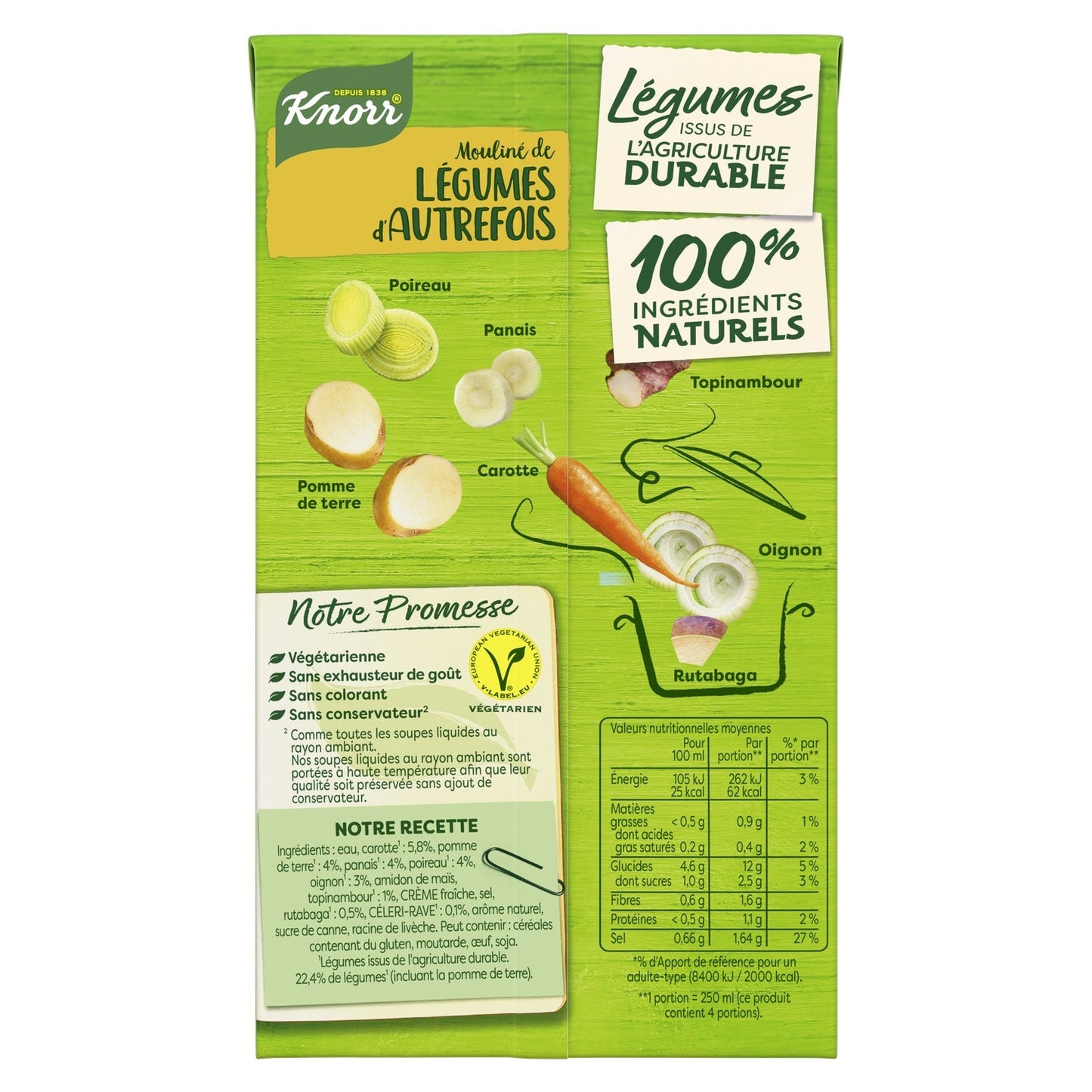 [ANTI-GASPILLAGE] Soupe Mouliné Carotte, Pomme de Terre, Panais KNORR - Date de durabilité minimale : 05/2025