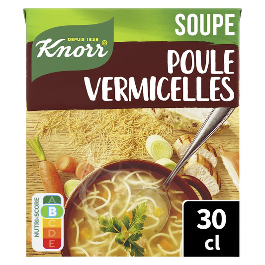 Soupe Velouté Poule Vermicelles Carottes KNORR la brique de 30 cl