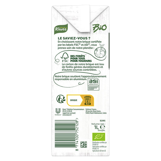 KNORR Organic Vegetable Cream Soup with Fresh Cream