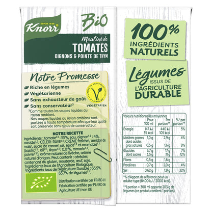 KNORR Organic Tomato, Onion and Thyme Soup