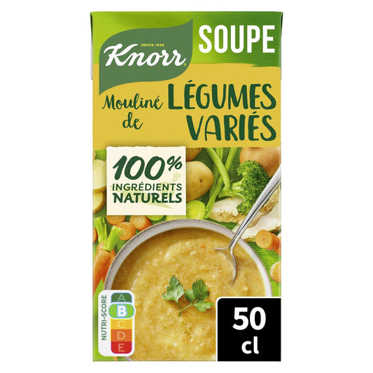 Soupe Mouliné Légumes Variés KNORR la brique de 50 cl