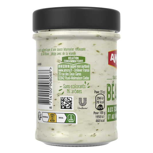 AMORA Gourmet Béarnaise Sauce with Shallots and White Wine