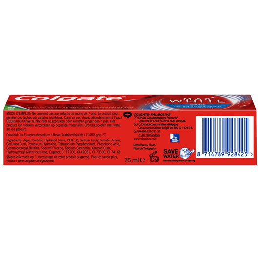 Dentifrice Max White Optic Blancheur Instantanée COLGATE
