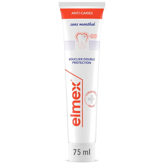 Dentifrice Anti-Caries Sans Menthol Protection Email Dents Sensibles ELMEX le tube de 75mL
