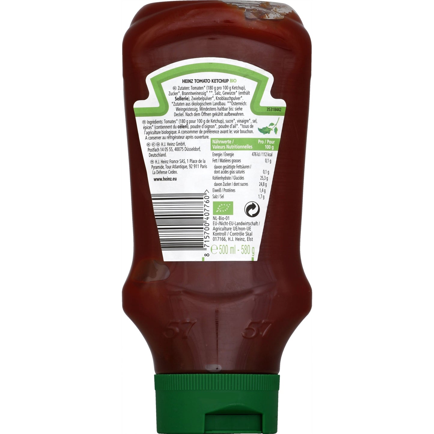 Sauce Tomato Ketchup Bio HEINZ