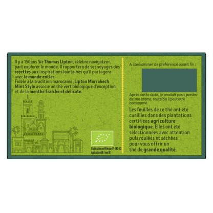 LIPTON Organic Marrakech Mint Green Tea