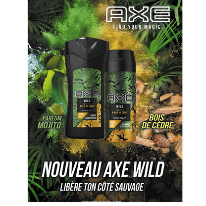Wild Mojito &amp; Cedarwood Shower Gel for Men, Fresh Scent AXE