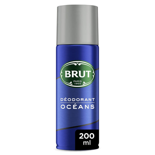 Déodorant Spray Homme Antibactérien Oceans BRUT le flacon de 200mL