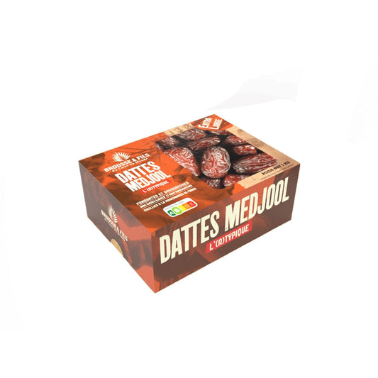 Dattes Naturel Medjool Bomaja BROUSSE VERGEZ la boite de 1Kg