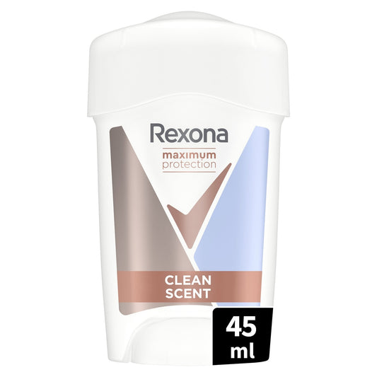 Déodorant Stick Anti-Transpirant Clean Scent 96h REXONA le roll-on de 45mL