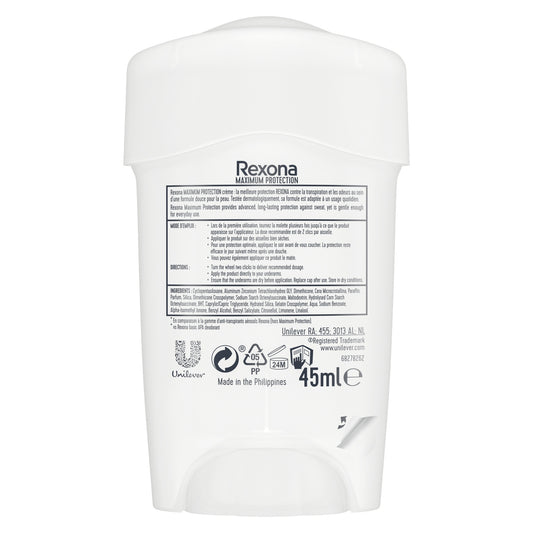 Déodorant Homme Anti-Transpirant Maximum Protection Clean Scent REXONA
