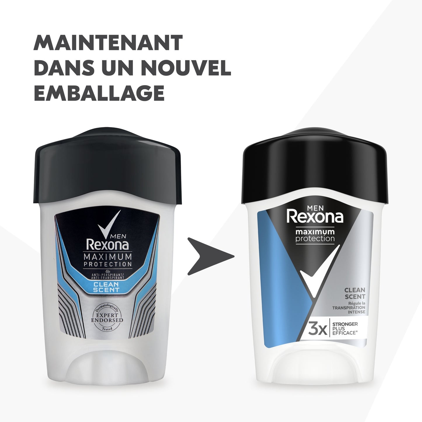 Déodorant Homme Anti-Transpirant Maximum Protection Clean Scent REXONA