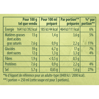 Soupe Déshydratée Forestière Champignons et Oignons KNORR