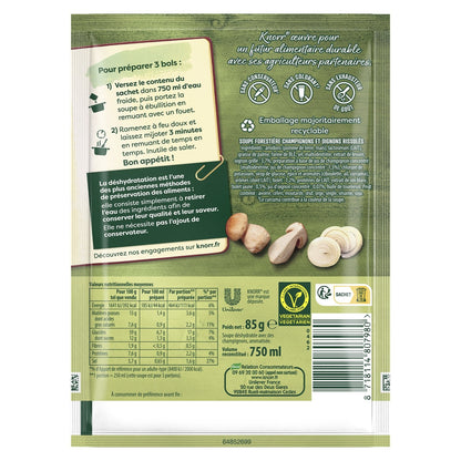 Soupe Déshydratée Forestière Champignons et Oignons KNORR
