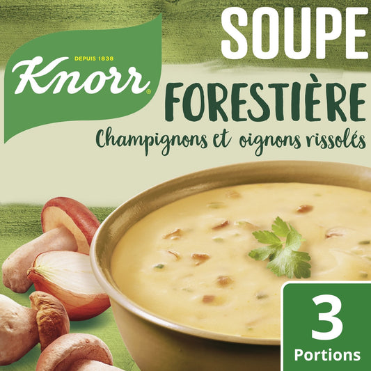 Soupe Déshydratée Forestière Champignons et Oignons KNORR le sachet de 85 g