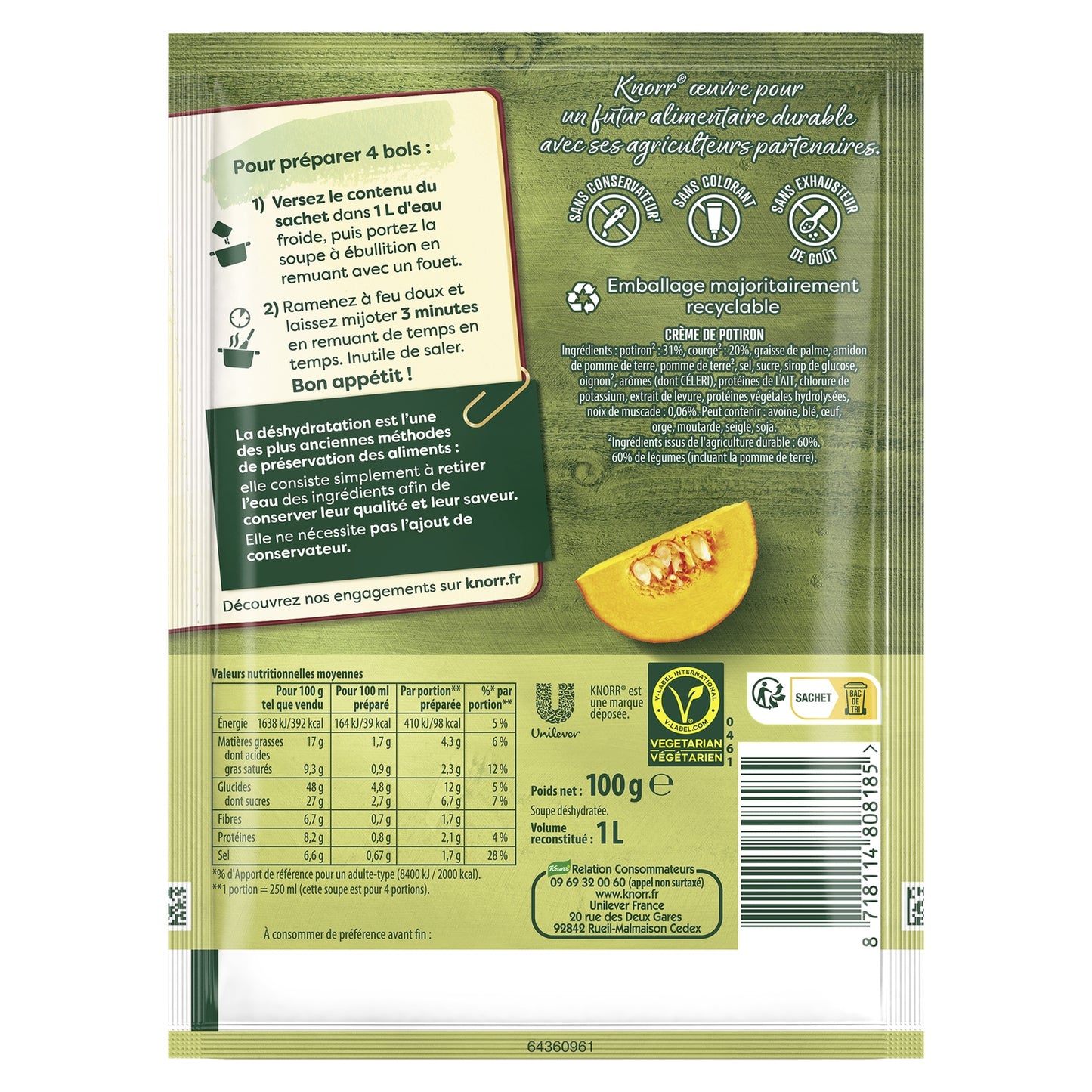 KNORR Dehydrated Pumpkin Cream Soup