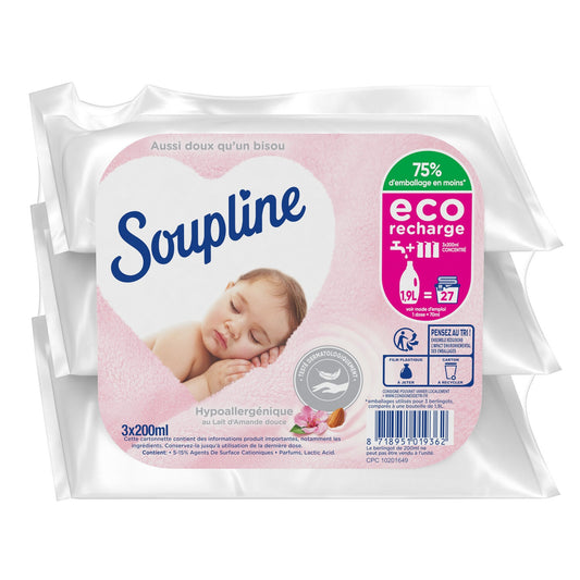 Adoucissant à Diluer Éco Recharges Hypoallergénique SOUPLINE