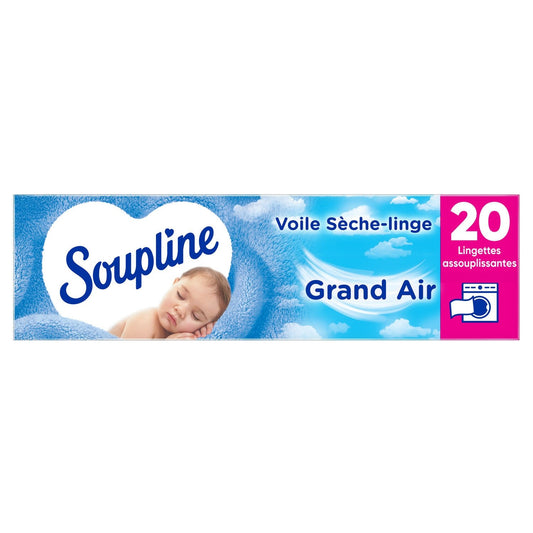 Adoucissant en Lingettes Sèche-Linge Grand Air SOUPLINE