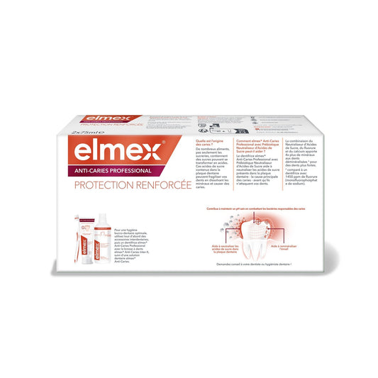Dentifrice Anti-Caries Professionnel Neutralisation Acides de Sucre ELMEX