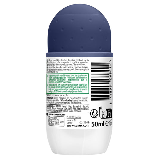 Déodorant Bille Men Natur Protect Invisible 48h SANEX