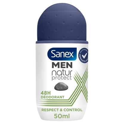 Déodorant Bille Homme Natur Protect 24h Respect et Control Pierre d'Alun SANEX MEN