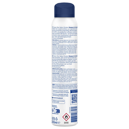 Déodorant Spray Homme Natur Protect Pierre d'Alun Respect et Control SANEX MEN