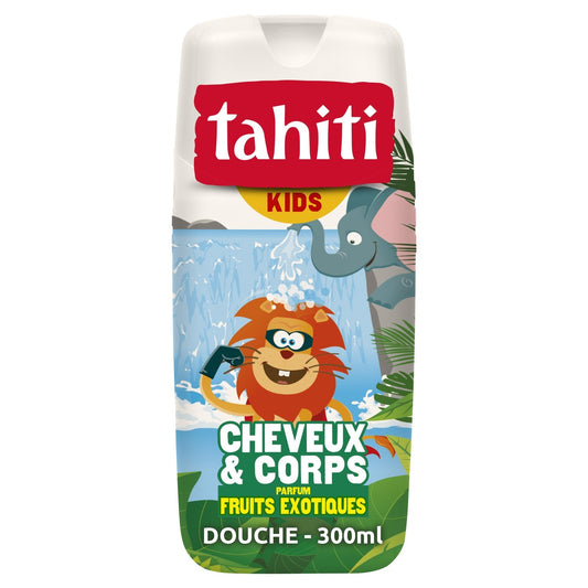 Gel Douche Enfant Corps et Cheveux Fruits Exotiques TAHITI le flacon de 300mL