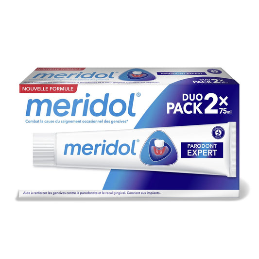 Dentifrice Parodont Expert Prévient le Saignement des Gencives MERIDOL les 2 tubes de 75mL