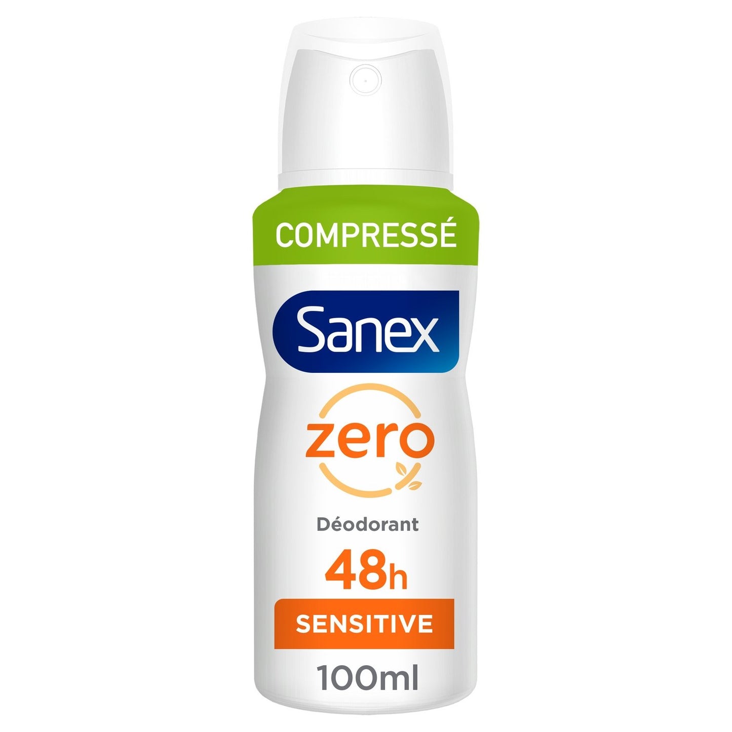 Déodorant Spray Compressé Peaux Sensibles 0% Alcool SANEX le spray