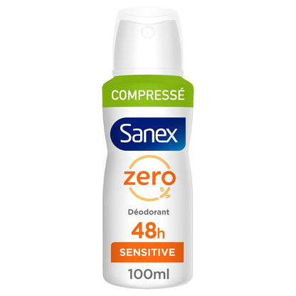 Déodorant Spray Compressé Peaux Sensibles 0% Alcool SANEX