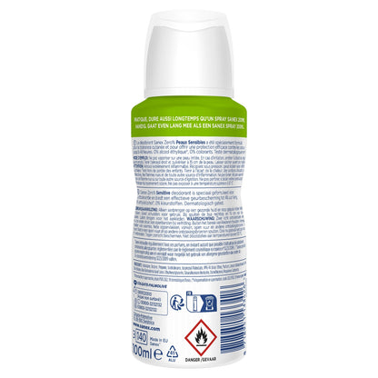 Déodorant Spray Compressé Peaux Sensibles 0% Alcool SANEX
