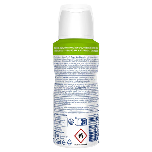 Compressed Spray Deodorant for Sensitive Skin 0% Alcohol SANEX