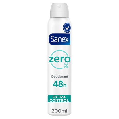 Déodorant spray Anti-odeurs Extra control 0% sans sels d'aluminium SANEX 