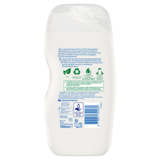 Gel Douche Zéro 0% Peaux Sensibles SANEX