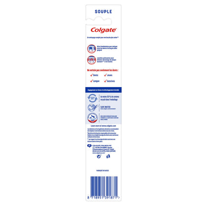 COLGATE 360° Whole Mouth Clean Soft Toothbrush with Smooth Bristles