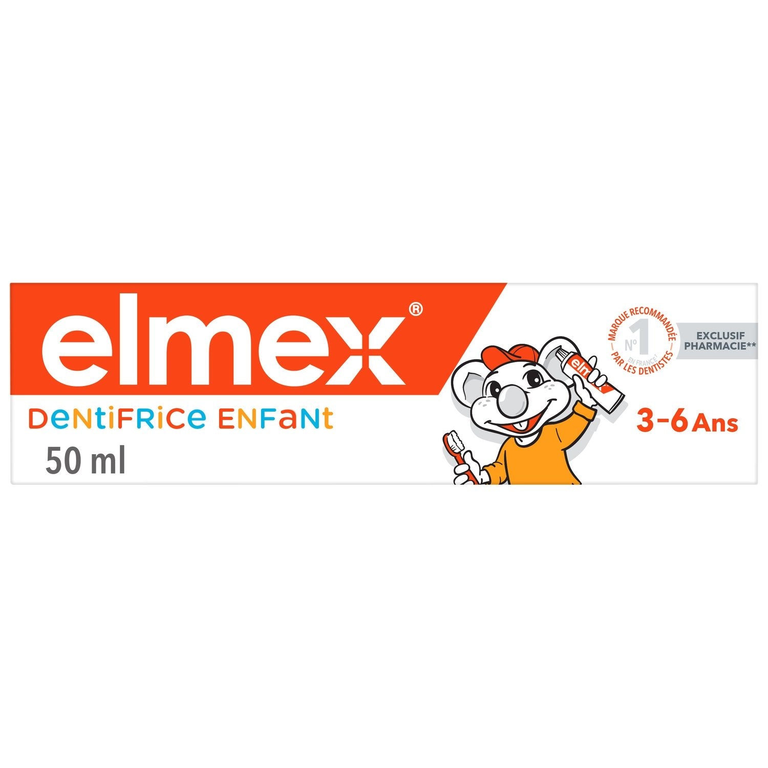 Dentifrice Enfant 3-6 Ans Anti-Caries ELMEX le tube de 50mL