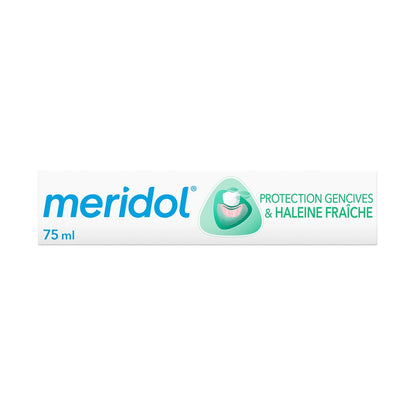 Dentifrice Haleine Sûre Protection Gencives et Anti-bactérien MERIDOL 