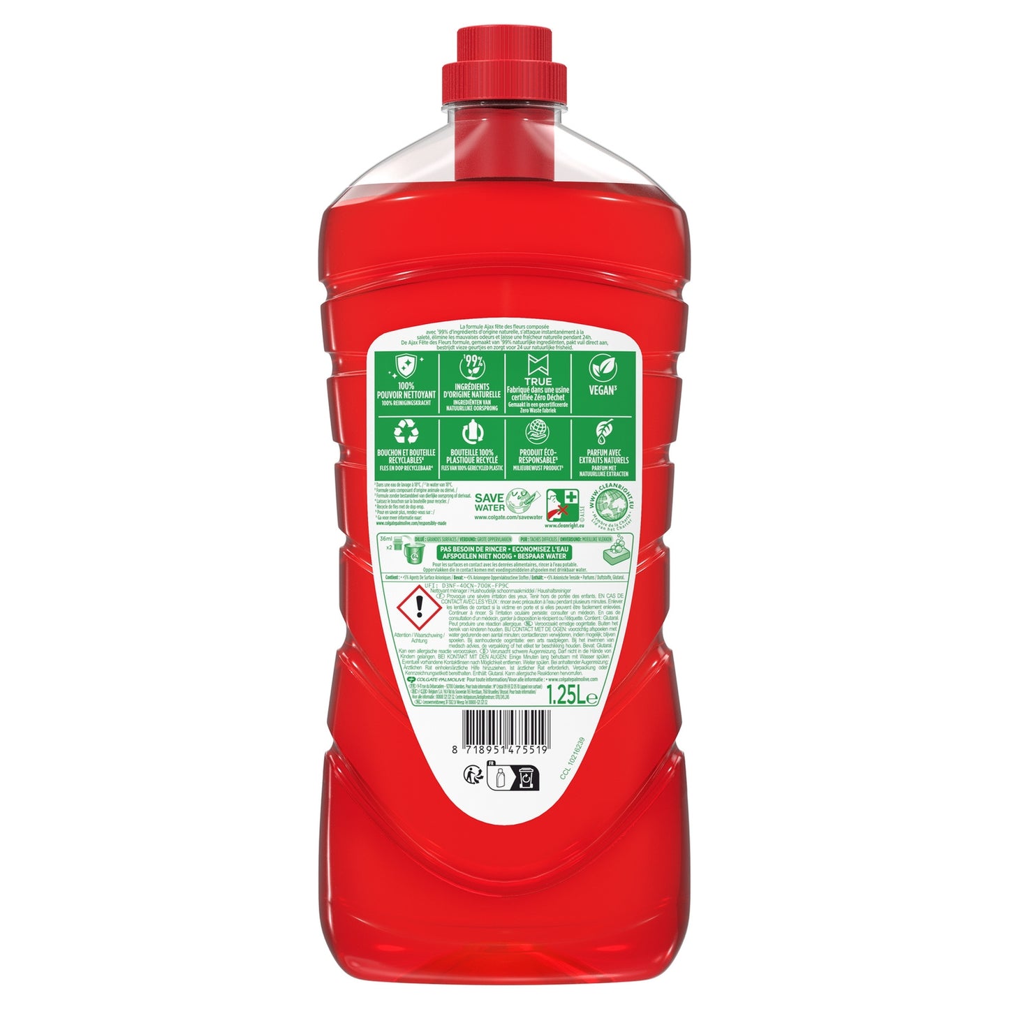 Nettoyant Ménager Sol & Multi Surfaces Fête des Fleurs AJAX